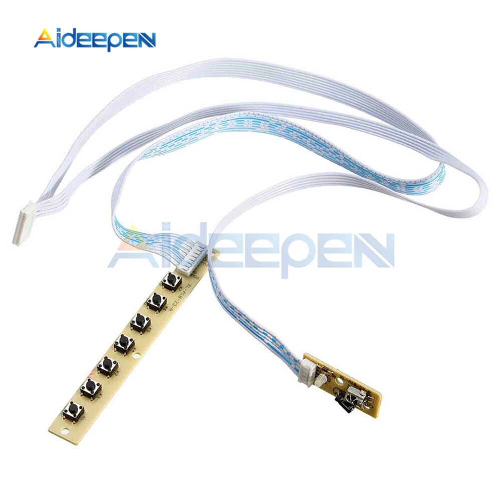 7 Key Switch TV V29 V59 Edge Keypad Board With Multi functional interf ...