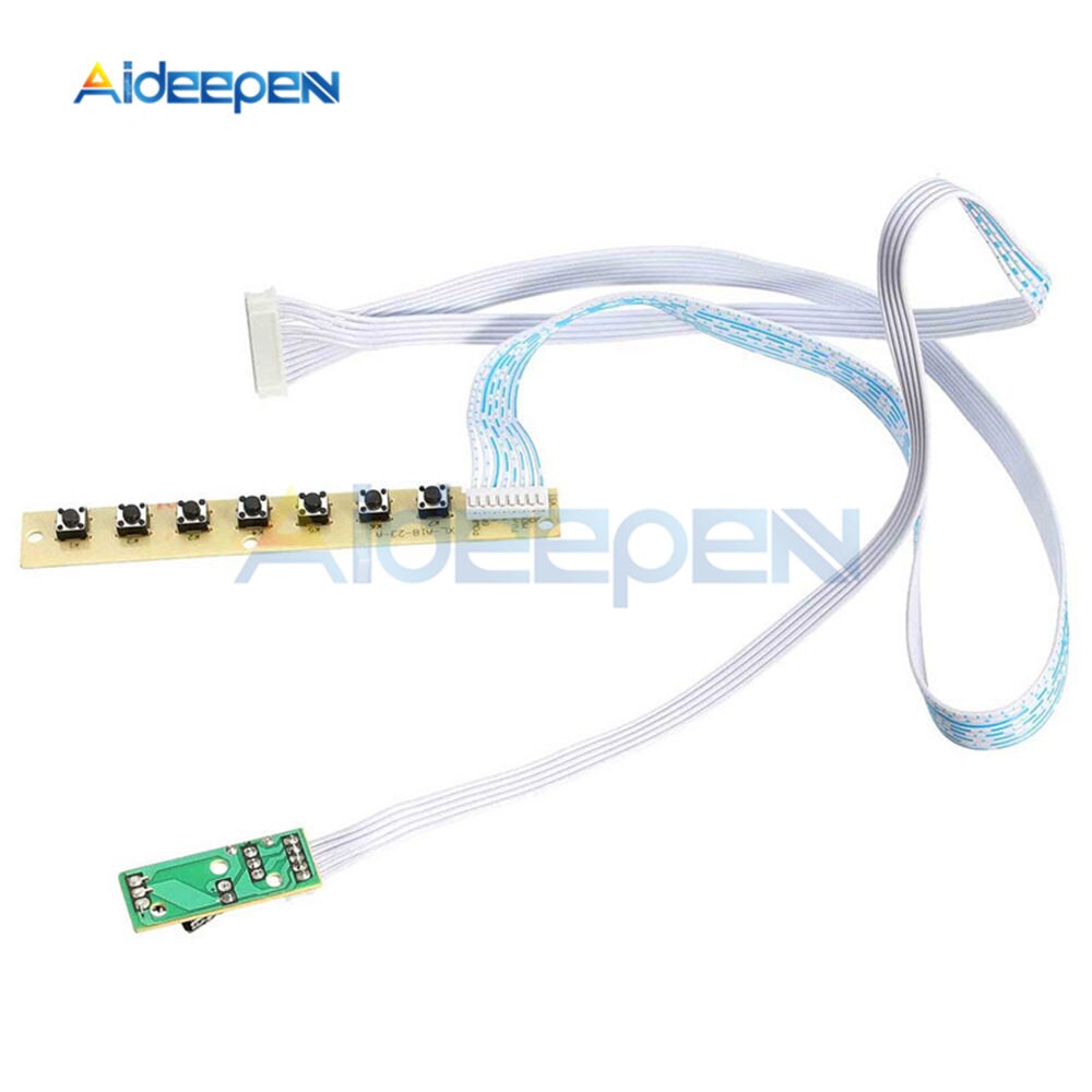 7 Key Switch TV V29 V59 Edge Keypad Board With Multi functional interf ...
