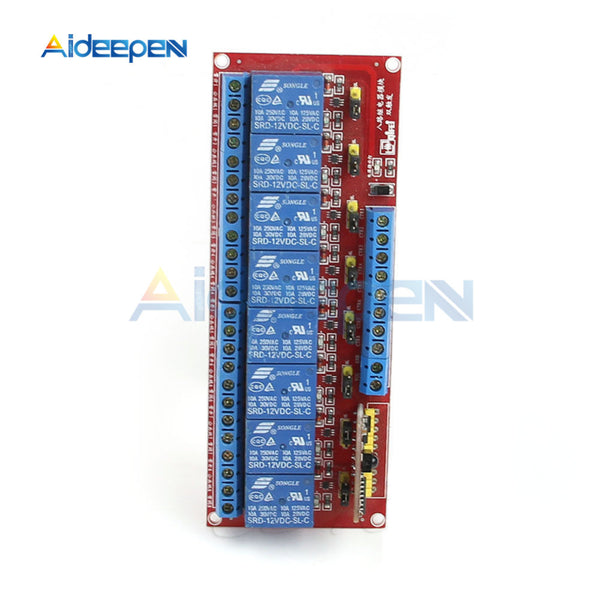 8 Channel Ir Module 8 Channel DC 12V Multi function Infrared Remote Control Relay Module W ...