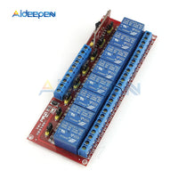 8 Channel DC 12V Multi function Infrared Remote Control Relay Module With Dual Trigger Two way Driver IC Module Bidirectional