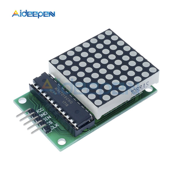 8x8 MAX7219 Dot Led Matrix Module MCU LED Display Control Module For Arduino 5V 8*8 Module Output Input Common Cathode
