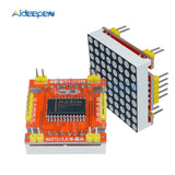 8x8 MAX7219 LED Dot Matrix Common Cathode Microcontroller Red Display Module Control 5V/3.3V for Arduino