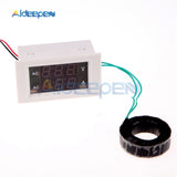 AC 100 300V Digital Voltmeter Ammeter LED Panel AC 110V 220V 200A Volt Amp Current Meter Red Green Dual LED Display