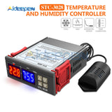 AC 110V 220V 12V 24V Dual Digital Temperature Humidity Controller SHT2000 Thermostat Humidistat Therometer Hygrometer