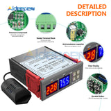 AC 110V 220V 12V 24V Dual Digital Temperature Humidity Controller SHT2000 Thermostat Humidistat Therometer Hygrometer