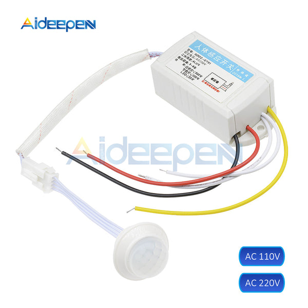 AC 110V 220V IR Infrared Body Motion Sensor Switch ''ON/OFF'' Energy Saving Automatic Lamp Light Control body sensor Switch on AliExpress