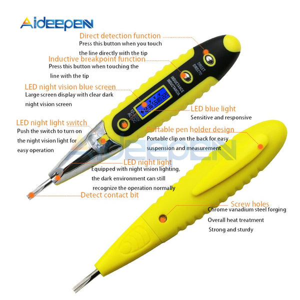 Test pencil electrical outlet