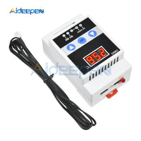AC90 250V Guide Rail Temperature Controller Tester LED Digital Thermostat Thermoregulator Cool Heat Temperature Sensor 110V 220V on AliExpress