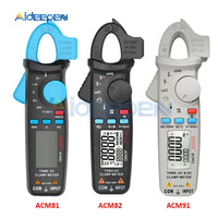 ACM81 82 91 Digital Clamp Meter AC/DC Current 1mA True RMS Auto Range Live Check NCV Temp Frequency Capacitor Tester Multimeter on AliExpress