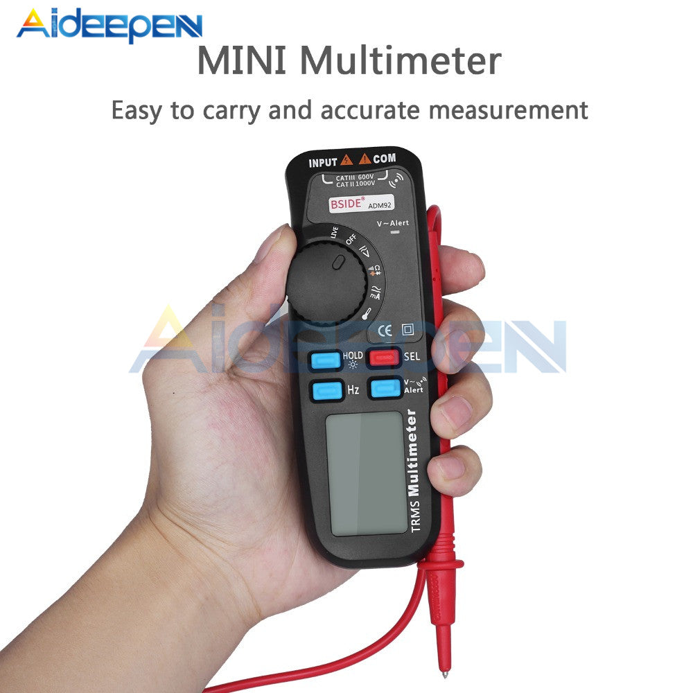 ADM92 Handheld Backlight Display Pen Type Digital Multimeter Auto Rang ...