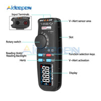 ADM92CL Backlight Digital Multimeter 6000 Counts LCD Display Multimetro Auto Range True RMS Temp Tester Voltmeter Ampermetr on AliExpress