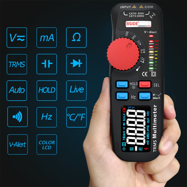 ADM92CL PRO TRMS Professional Dual Mode Digital Multimeter Tester 6000 ...