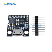 ATtiny ATtiny85 Digispark Kickstarter Micro USB Development Board Module IIC I2C TWI SPI Low Power Microcontroller Black