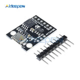 ATtiny ATtiny85 Digispark Kickstarter Micro USB Development Board Module IIC I2C TWI SPI Low Power Microcontroller Black