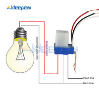 Automatic Auto On Off Photocell Street Light Switch AC 220V 50 60Hz 10A Photo Control Photoswitch Sensor Switch