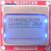 Blue Backlight LCD Display Module Adapter PCB Monitor for Nokia 5110 Screen 84*48 84x84 for Arduino DIY