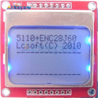 Blue Backlight LCD Display Module Adapter PCB Monitor for Nokia 5110 Screen 84*48 84x84 for Arduino DIY