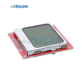 Blue Backlight LCD Display Module Adapter PCB Monitor for Nokia 5110 Screen 84*48 84x84 for Arduino DIY