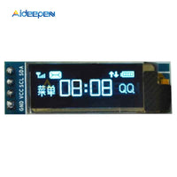 Blue OLED LCD Display DIY Module 0.91 Inch 128x32 IIC I2C SSD1306 Driver IC DC 3.3V 5V For Arduino PIC