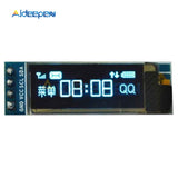 Blue OLED LCD Display DIY Module 0.91 Inch 128x32 IIC I2C SSD1306 Driver IC DC 3.3V 5V For Arduino PIC