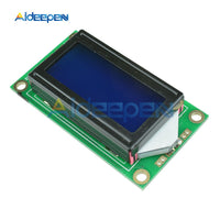 Blue/Yellow 0802 LCD Module 8 x 2 Character Display Screen 0802LCD Module 3.3V / 5V LED LCD Backlight for arduino Diy Kit