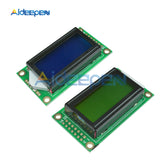 Blue/Yellow 0802 LCD Module 8 x 2 Character Display Screen 0802LCD Module 3.3V / 5V LED LCD Backlight for arduino Diy Kit
