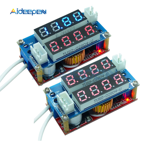 CC/CV Step down Charge Module 5A Adjustable Power Red Blue LED Driver Board Voltmeter Ammeter Constant Current Constant Voltage