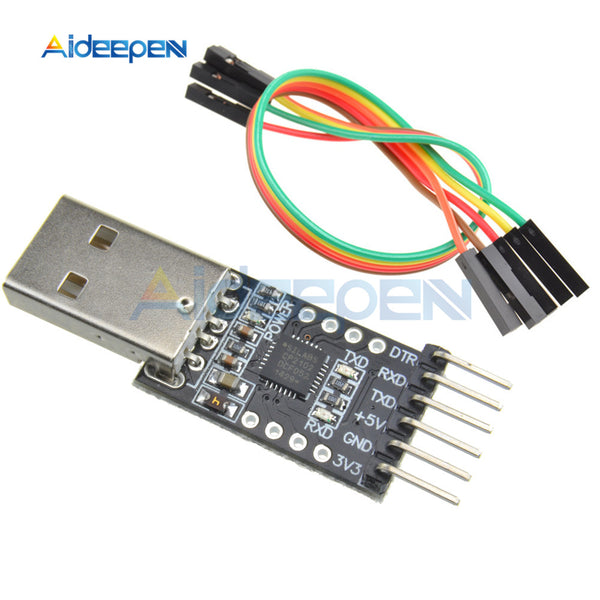 CP2102 Chip Board USB 2.0 to UART TTL 6PIN Connector Module Serial Con –  Aideepen