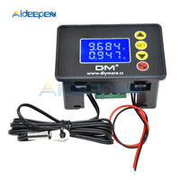 DC 0 100V 10A LCD Digital Voltmeter Ammeter Wattmeter Voltage Current Power Meter Volt Detector Tester Thermometer 12V 24V 36V on AliExpress
