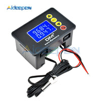 DC 0 100V 10A LCD Digital Voltmeter Ammeter Wattmeter Voltage Current Power Meter Volt Detector Tester Thermometer 12V 24V 36V on AliExpress