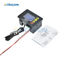 DC 0 100V 10A LCD Digital Voltmeter Ammeter Wattmeter Voltage Current Power Meter Volt Detector Tester Thermometer 12V 24V 36V on AliExpress
