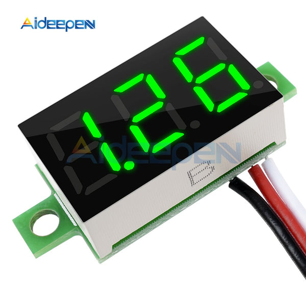 Digital Voltmeter with Rainbow Battery Level Display