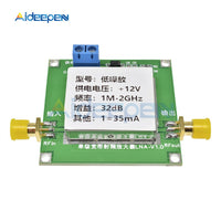 DC 12V 0.01 2000MHz 2Ghz 32dB LNA RF Broadband Low Noise Amplifier LNA Module UHF HF VHF Low dB with Shielded Shell
