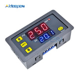 T3230 DC 12V 24V AC 110V 220V Digital Cycle Timer Delay Relay Board Module with LED Dual Time Display Timing Relay Switch 0~999