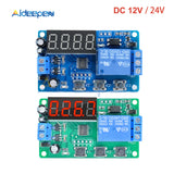DC 12V 24V Time Delay Relay Module 3 Button 4 Digit Digital Tube Relays Timing Relay Timer Thermal Control Switch For Home Power