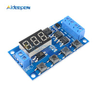 DC 12V 24V Trigger Cycle Timer Delay Switch Circuit Board Dual MOS Tube Control DC Motor LED Light Module Micro Pump Controller