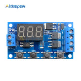 DC 12V 24V Trigger Cycle Timer Delay Switch Circuit Board Dual MOS Tube Control DC Motor LED Light Module Micro Pump Controller
