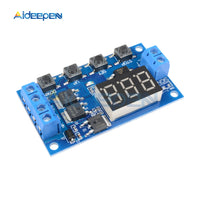 DC 12V 24V Trigger Cycle Timer Delay Switch Circuit Board Dual MOS Tube Control DC Motor LED Light Module Micro Pump Controller