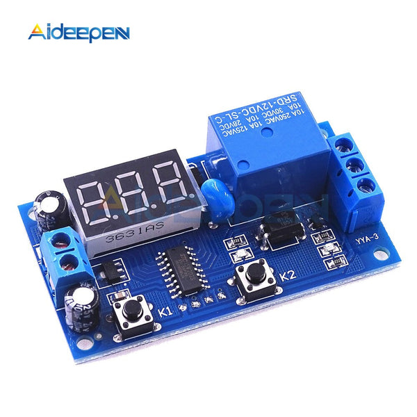 DC 12V Delay Relay Delay Time Multi function Module Infinite Loop Countdown Switch Control Module Timer Module Relay