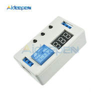 DC 12V LED Digital Time Delay Relay Module Programmable Timer Relay Control Switch Timing Trigger Cycle with Case for Indoor