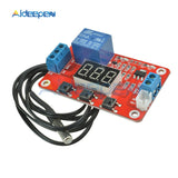 DC 12V LED Display Digital Thermostat Temperature Controller Module Relay Switch Control  20 100 Celsius NTC Waterproof Sensor