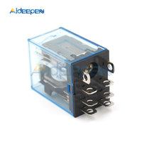 DC 12V LY2NJ HH62P HHC68A 2Z Electronic Micro Electromagnetic Relay LED Lamp 10A 8 Pins Coil DPDT