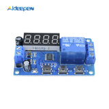 DC 12V Time Delay Relay Module 4 Digit LED Digital Timer Control Switch PLC Timing Anti Reverse Voltage Regulator