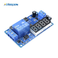 DC 12V Time Delay Relay Module 4 Digit LED Digital Timer Control Switch PLC Timing Anti Reverse Voltage Regulator