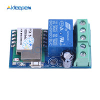 DC 12V Wireless Wifi Relay Switch Module Mobile Phone Control Timer Jog Mode Low Power Reply for IOS Android for Smart Home