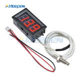 DC 12V XH B310 LED Digital Display K Type Thermometer Temperature Meter M6 Thread/Stick Thermocouple Tester  30~800C Thermograph
