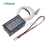 DC 12V XH B310 LED Digital Display K Type Thermometer Temperature Meter M6 Thread/Stick Thermocouple Tester  30~800C Thermograph