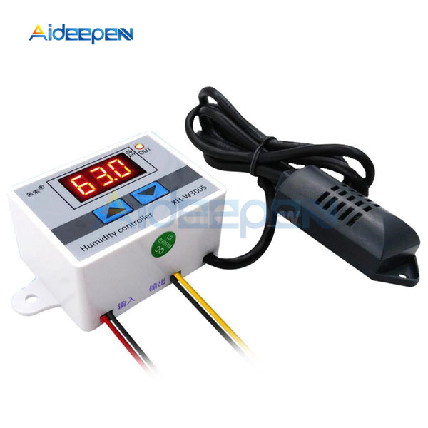DC 24V 10A 240W Digital Humidity Controller Instrument Humidity Control Switch Hygrostat Hygrometer SHT20 Humidity Sensor W3005