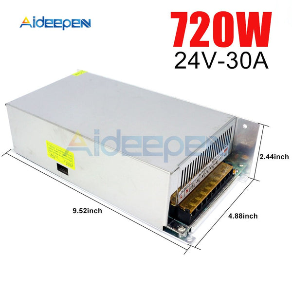 DC 24V 30A 720W Switching Power Adapter 24V 30A 720 Watts Voltage Converter Regulated Switch Power Supply for LED