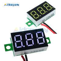 DC 4.7~32V 3 Digit Display Voltmeter 0.36 Inch Mini LED Digital Voltmeter White Panel Voltage Meter